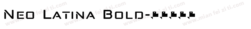 Neo Latina Bold字体转换